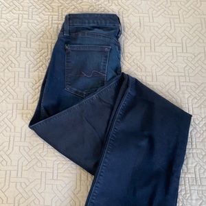 7 for all mankind dark stretch bootcut jeans